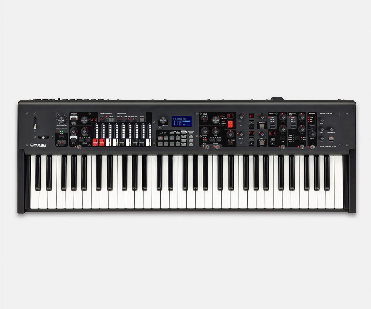 Yamaha Synthesizer Stagekeyboard YC61 Vorne mit Hintergrund
