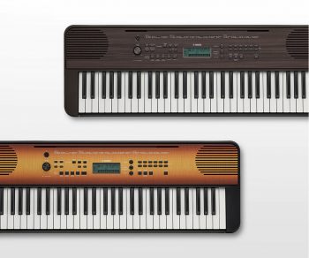 Yamaha PSR e360 von Oben zwei modelle