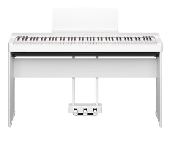 Yamaha P255WH Bundle mit Ständer und Pedale - front