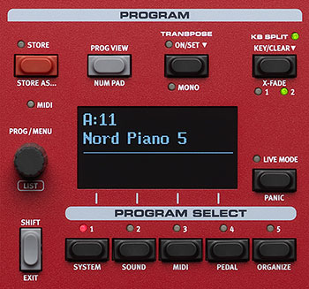 NP5-Program-Piano-Section Nord Piano 5 - Piano Panel