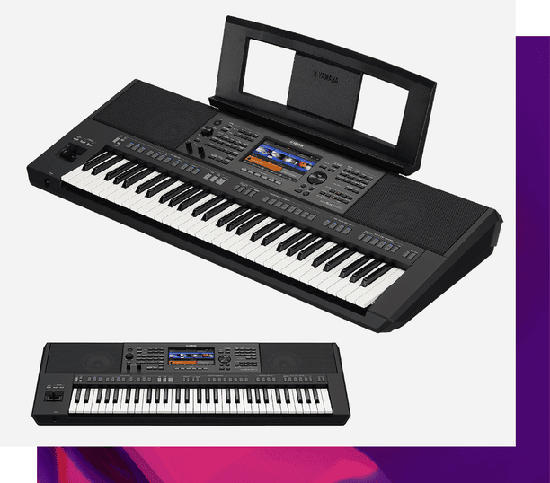 Content 2_PSR-SX920_DE Yamaha PSR-SX920 Workstation 2 Ansichten mit und ohne Notenpult