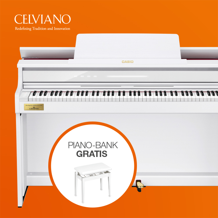 Color Up Your Music Life Casio Celviano mit Gratis Klavierbank