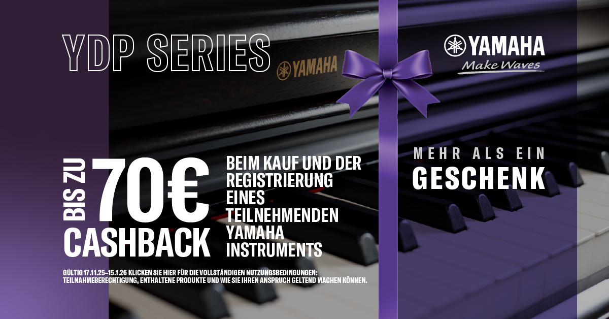 Yamaha Arius Cashback Yamaha Arius Cashback Mehr als ein Geschenk