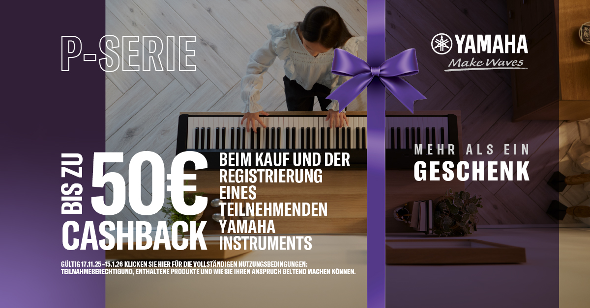 P-Serie 50 Yamaha P-Serie Cashback Mehr als ein Geschenk